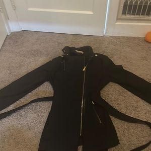 Women's Asymmetric Wool Blend Wrap Coat